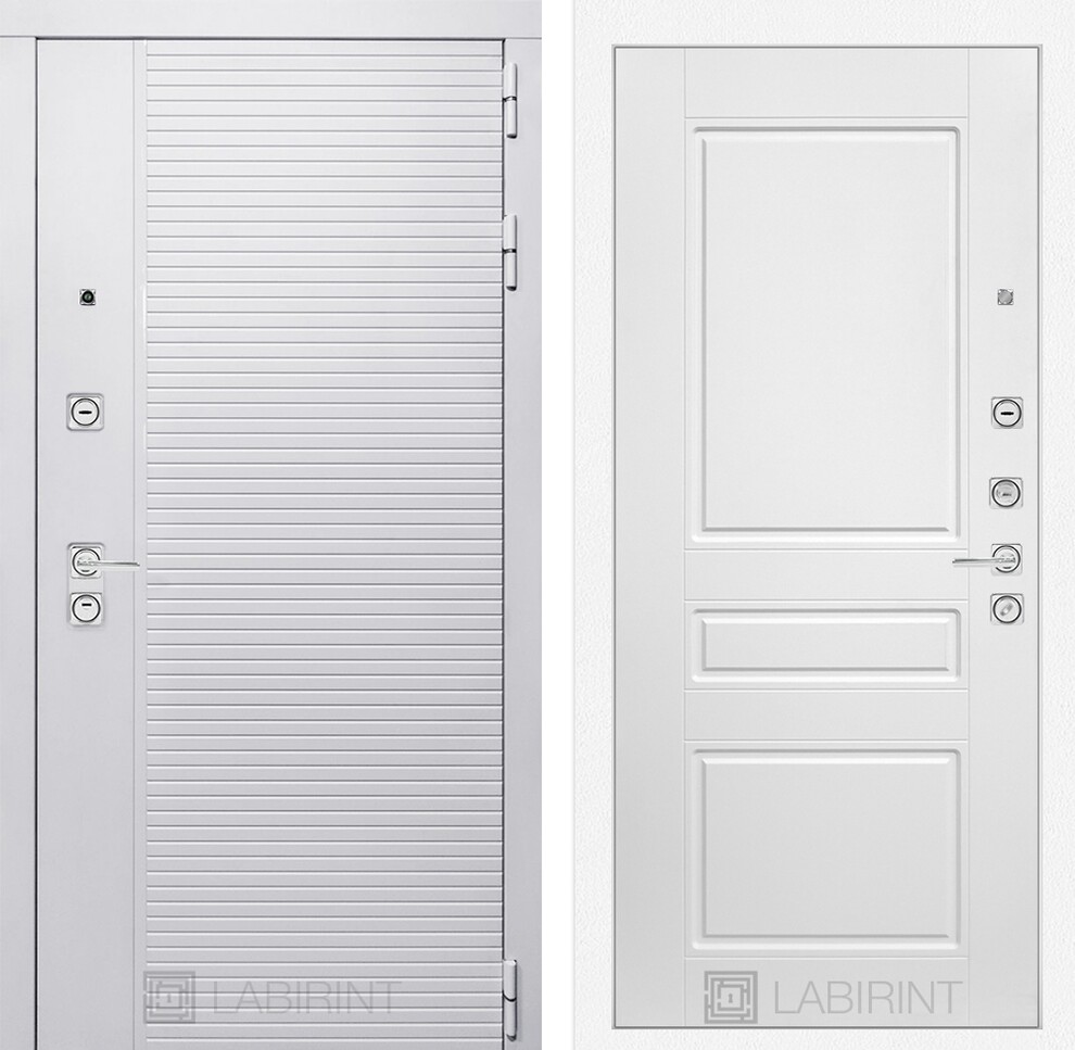 Входная дверь PIANO WHITE 03 - Белый софт